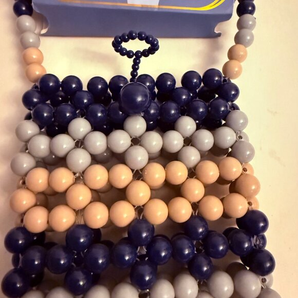 PrimeConnect Beaded Crossbody Pouch Smartphones Blue Gray Boho Y2K Phone Fashion - Picture 8 of 16